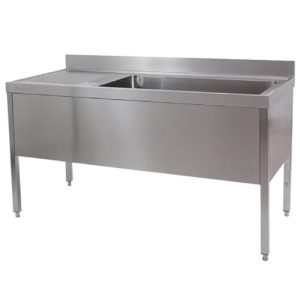 FREGADERO DE GRAN CAPACIDAD-1800 CON ESCURRIDOR
